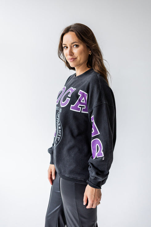 K-State Philly Split Lantern Sleeve Crew